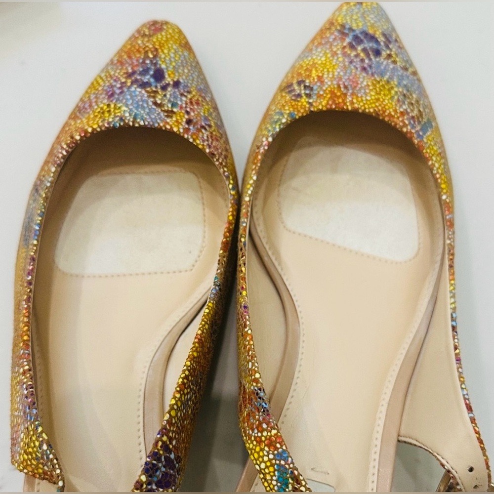 Alex Marie Multicolor Slingback Heels - Picture 8 of 8